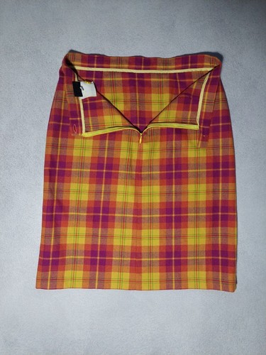 Vintage Dolce & Gabbana D&G Multicolor Plaid Skirt Size 40 - Picture 3 of 15