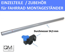 QMBasic Standrohr 96cm f&uuml;r Montagest&auml;nder Fahrrad + T-Verbinder f&uuml;r Spannklemme