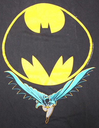 T-shirt grafica Batman Bat-Signal 1988 di Changes - DC - Taglia XL - Vintage - Foto 3 di 13