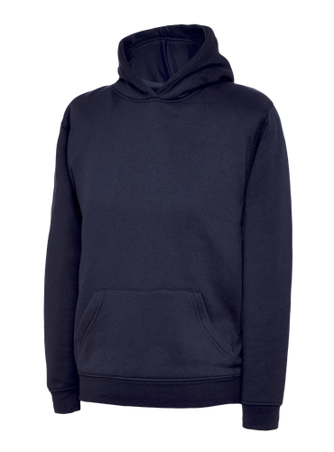 Uneek Childrens Hooded Sweatshirt UC503 12 colours plain Casual WorkWear Top - Picture 17 of 24