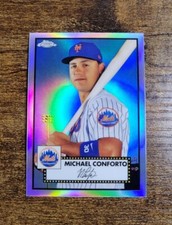 2021 Topps Chrome Platinum Michael Conforto Refractor #155 NY Mets SP