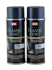 SEM Classic Coat LEATHER VINYL  17083 Dark Graphite - 2 Cans - FREE SHIPPING