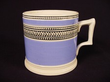 RARE 1820 MACHINE DECORATED MUG MOCHA MOCHAWARE PEARLWARE STAFFORDSHIRE MINT