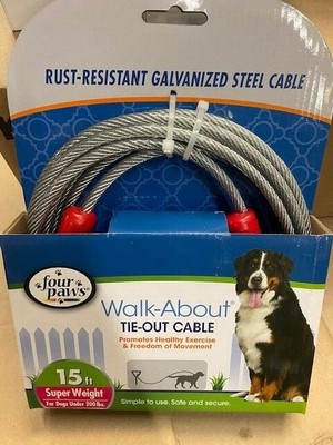 rust proof dog tie out