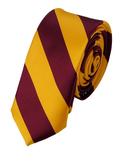 ¡NUEVO! Corbata tejida a rayas universitaria delgada de 2" Manzini Neckwear® para hombre - Imagen 26 de 26