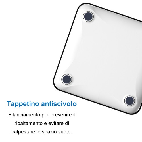 Bilancia Pesapersone Bilancia Impedenziometrica Bluetooth Bilancia Digitale, App - Foto 6 di 13