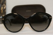 Brand New Tom Ford 0763 Shiny Black/Polarized 01D 56-18-140 W Original Case 