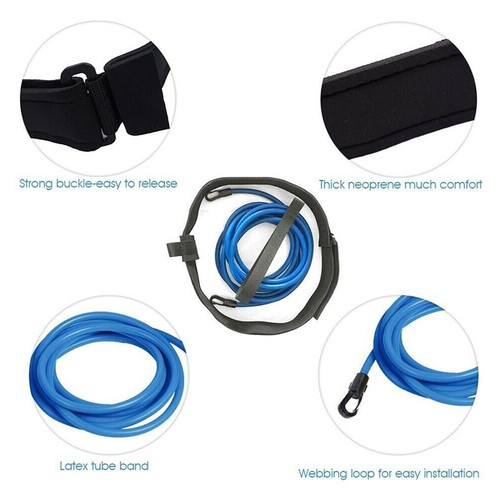 Adjustable Swim Training Resistance Elastic Belt Safety Rope Training Rope - Afbeelding 2 van 17