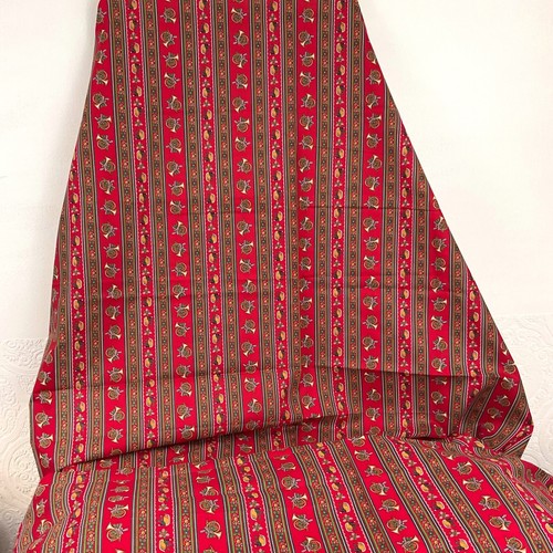 Vintage red geese Christmas quilting cotton Wamsutta Hallmark 66" x 44" - Imagen 2 de 4