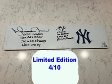 MARIANO RIVERA CC SABATHIA New York Yankees SIGNED Pitching Rubber Fanatics COA