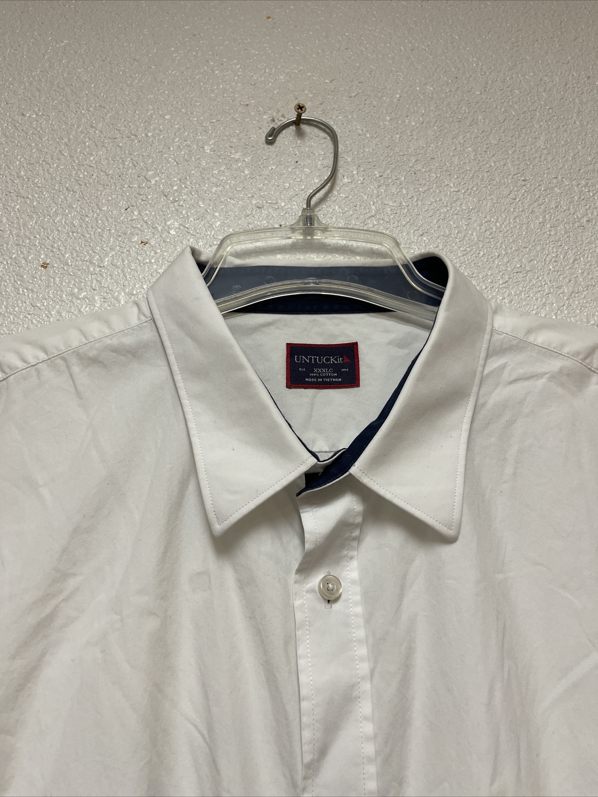 UNTUCKit Solid White Button Front Long Sleeve Shi… - image 4