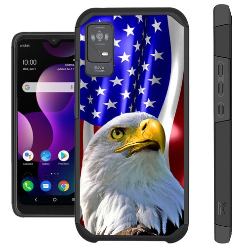 Funda protectora FUSION para teléfono híbrido T-Moble TCL Ion X (2023) PATRIOT EAGLE