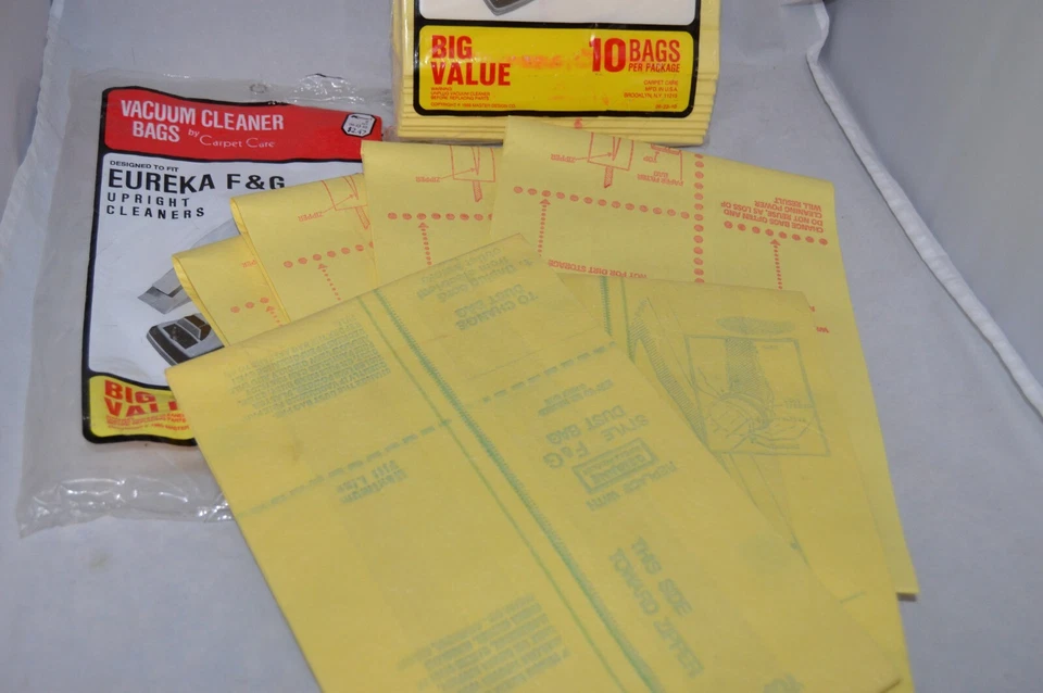 Упаковка из 16 винтажных мешков для вертикального пылесоса Eureka F&G - Изображение 3 из 4