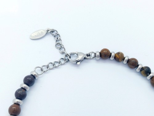Natürlich Edelsteine & Edelstahl Perlen Armband HERREN DAMEN + Gratis - Bild 36 von 56