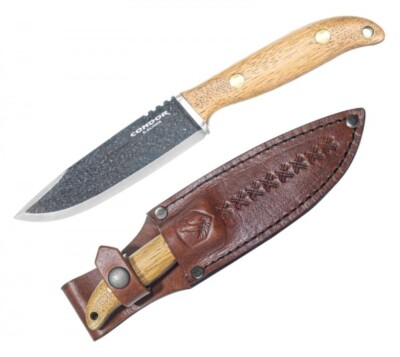 CTK396246HC Condor Austral 1095 Carbon Blade Burnt American Hickory Handles Leat