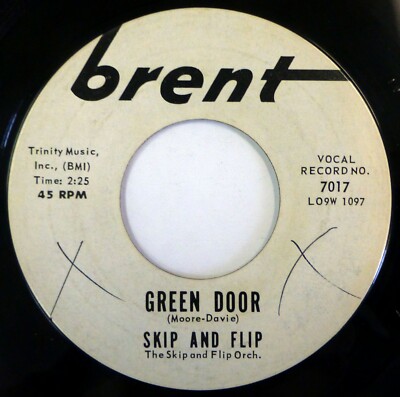 SKIP AND FLIP BRENT Pop Single Promo 45 RPM 7'' Green Door/Willow Tree VG+