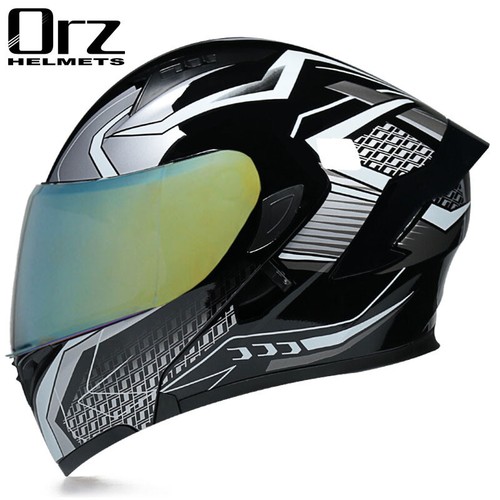 Bluetooth Flip Up Motorcycle Helmet ATV Full Face Dual Lens Dirt Bike Helmet DOT - Picture 54 of 82