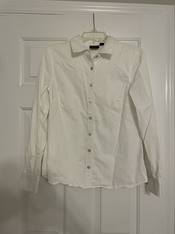 Women’s Tribal White Button Up Shirt Size 6