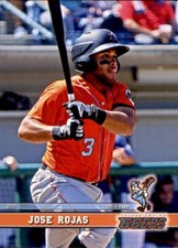 2017 Inland Empire 66ers Grandstand #25 Jose Rojas Anaheim California CA Card