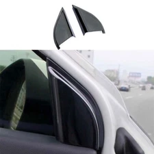 2P A Pillar Post Front Triangle Cover Trim ABS Black For Honda HR-V HRV 2016-22