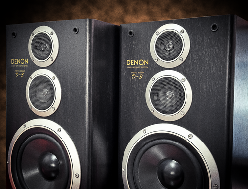 Denon D-3 (USC-3) 🌈RaRe🌈 Sammler Vintage Stereo Regallautsprecher