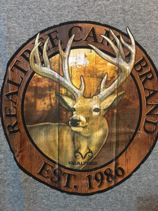REALTREE American Camo Buck Deer T-Shirt Outdoor Sportsman Hunting Men's  Size M | eBay