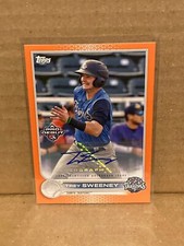 Trey Sweeney 2022 Topps Pro Debut Orange Auto Autograph /25 PD-187