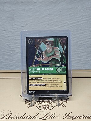Lyle Rourke Toy LYLE TIBERIUS ROURKE Super Rare Foil 78/204 2023 Disney Lorcana | eBay