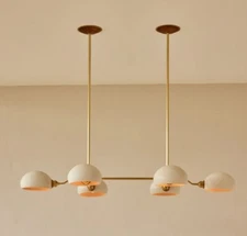 Baker Chandelier Six Arm Brass Modern ceiling chandelier