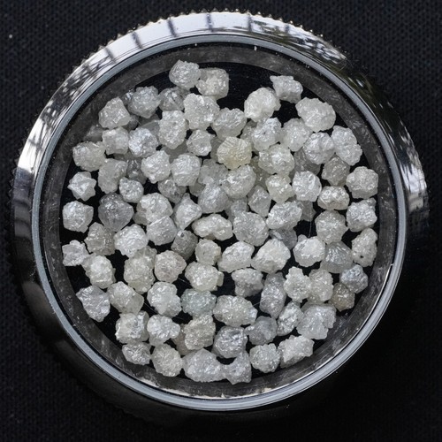 1.00 CT 4PCS Raw Rough Diamond Gray Natural Diamond 4.00 - 5.00 mm - Picture 13 of 15