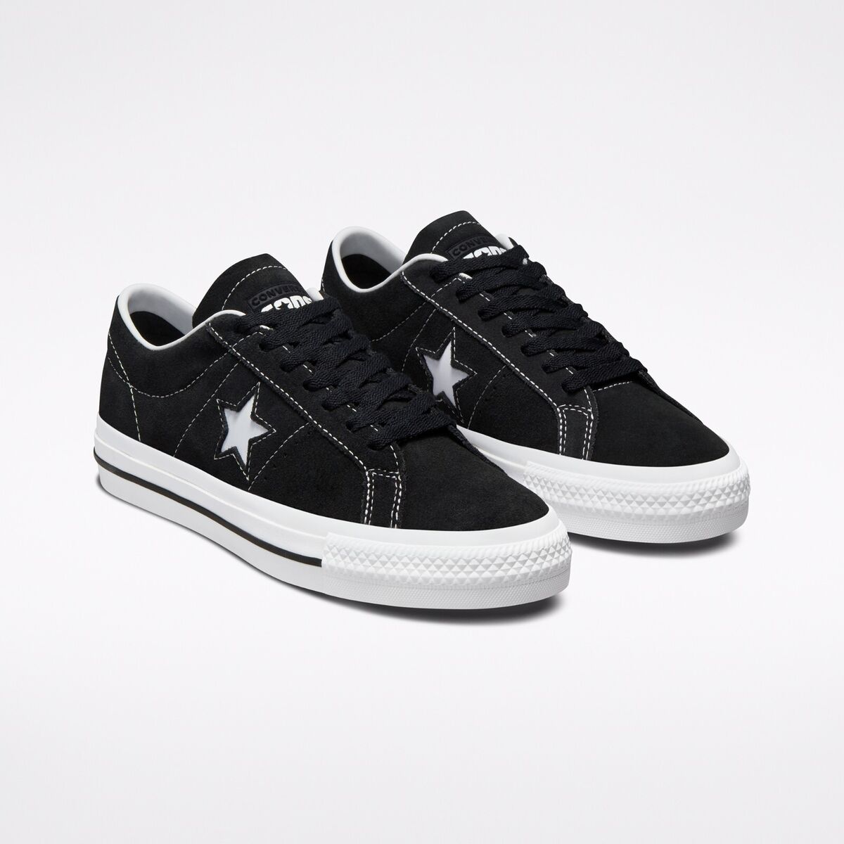 Converse One Star Pro Suede Shoes Low Top Sneakers Black 171327C