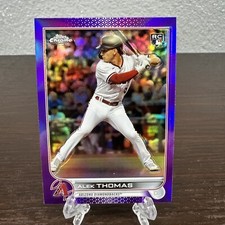 ALEK THOMAS 2022 Topps Chrome Update #USC12 Purple Refractor Rookie RC
