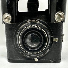 Kodak Brownie Flash Six-20 Camera - Vintage 620 Retro Nice Display GREAT PATINA 
