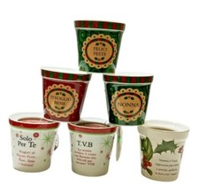 NATALE CHRISTMAS CANDELA IN VASETTO CERAMICA CON DEDICA FIZZY MOON 