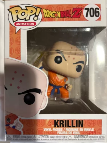 Funko Pop! Vinilo: Dragon Ball - Krilin con disco Destructo #706
