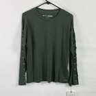 NEW DKNY Sport Long Sleeve Army T-shirt Tee women’s size xsmall