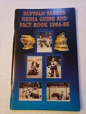 1984 85 Buffalo Sabres Media Guide Dave Andreychuk Tom Barrasso Phil Housley