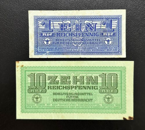 Germany Military 1-10 Reichspfennig 1942 VG & 740