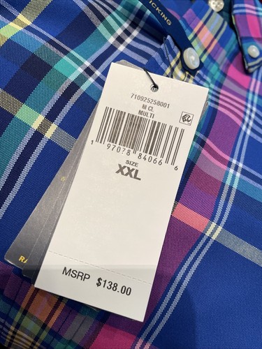 POLO RALPH LAUREN PERFORMANCE MULTI NEW MEN'S CLASSIC FIT CASUAL SHIRT SIZE XXL - Picture 7 of 19