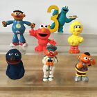 Lot 7 Sesame Street Muppets Figure Toy Elmo Cookie Monster Ernie Grover Big Bird