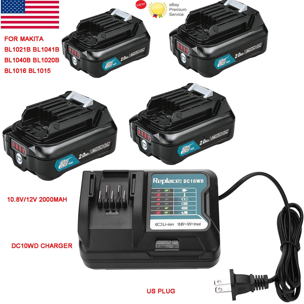 Makita Chargeur DC10SB 10.8 V - 12 V