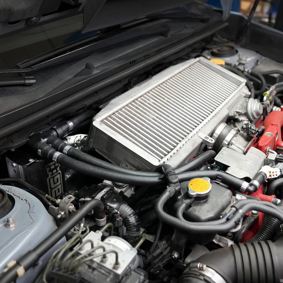 IAG Performance Air Oil Separator AOS for Subaru WRX 2008-14 STi 08-21 - Red Foto 4 de 4