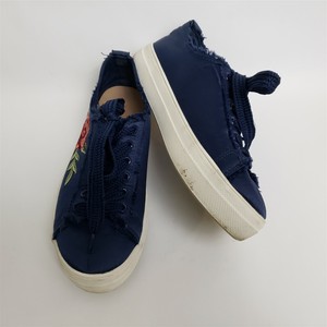 Bebe Womens Shoes Sport Sneakers Flower Lace Up Blue Valle Size Us 7 5 Ebay