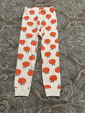 Hanna Andersson Pumpkin Pajama Pants Long Johns 110cm US 5 Org Cotton Halloween