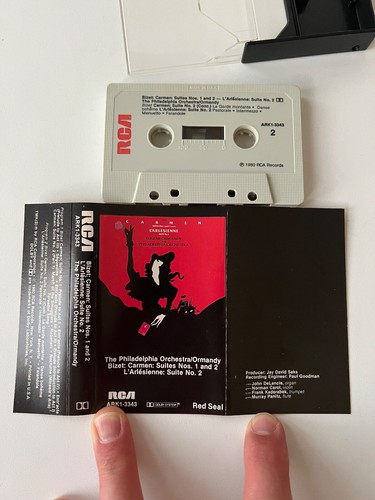 Philadelphia Orchestra Ormandy Bizet Carmen L'Arlesienne Cassette Tape Red Seal - Picture 5 of 5