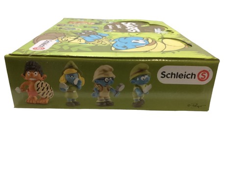 PUFFI SMURFS SCHLUMPFE 2016 SERIE COMPLETA 8 FIGURE PUFFI GIUNGLA + SCATOLA - Picture 7 of 8