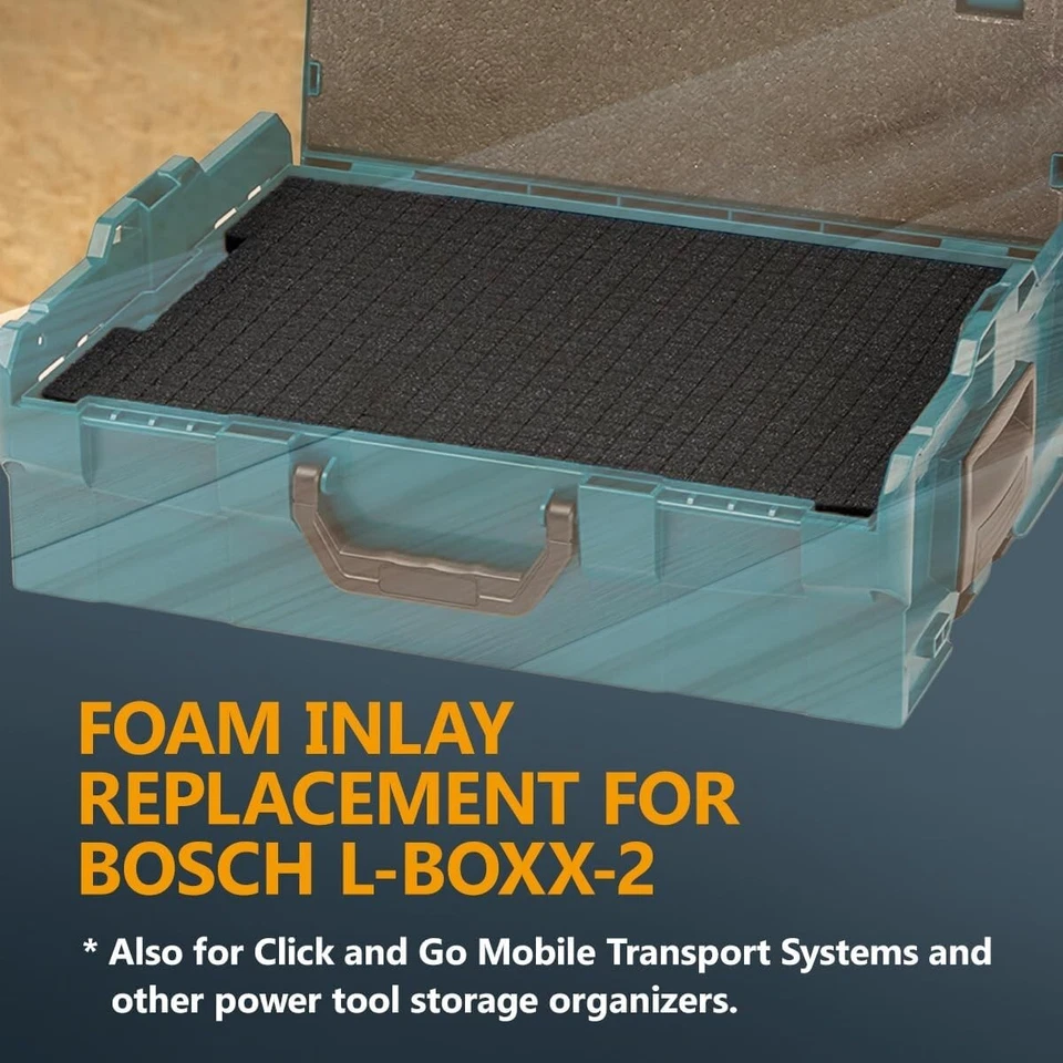 POWERTEC Pre-Cut Foam Insert ?V 100% Customizable Inlay Material, 2PK - Image 3 of 4