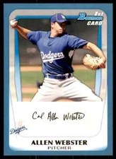 2011 Bowman Prospects Blue Allen Webster #BP89 Los Angeles Dodgers 328/500