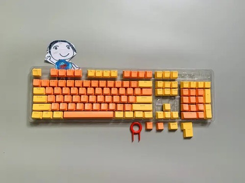 104pcs/Set Mechanical Keyboard Keycaps Backlit Two-Color Replacement ABS Key Cap - Picture 28 of 41