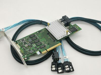 Fujitsu D3216-A13 SAS 1GB Cache 12GB RAID Controller Card + 2*SFF8643 SATA